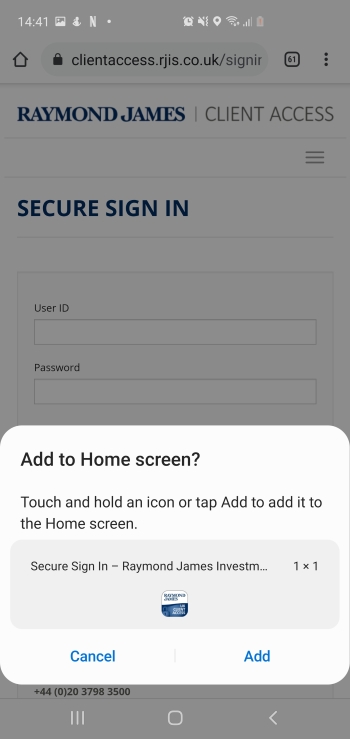 Client Access Android Instructions Step 3